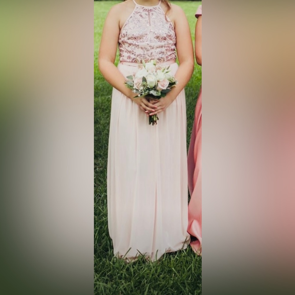 Pink formal gown for special occasion